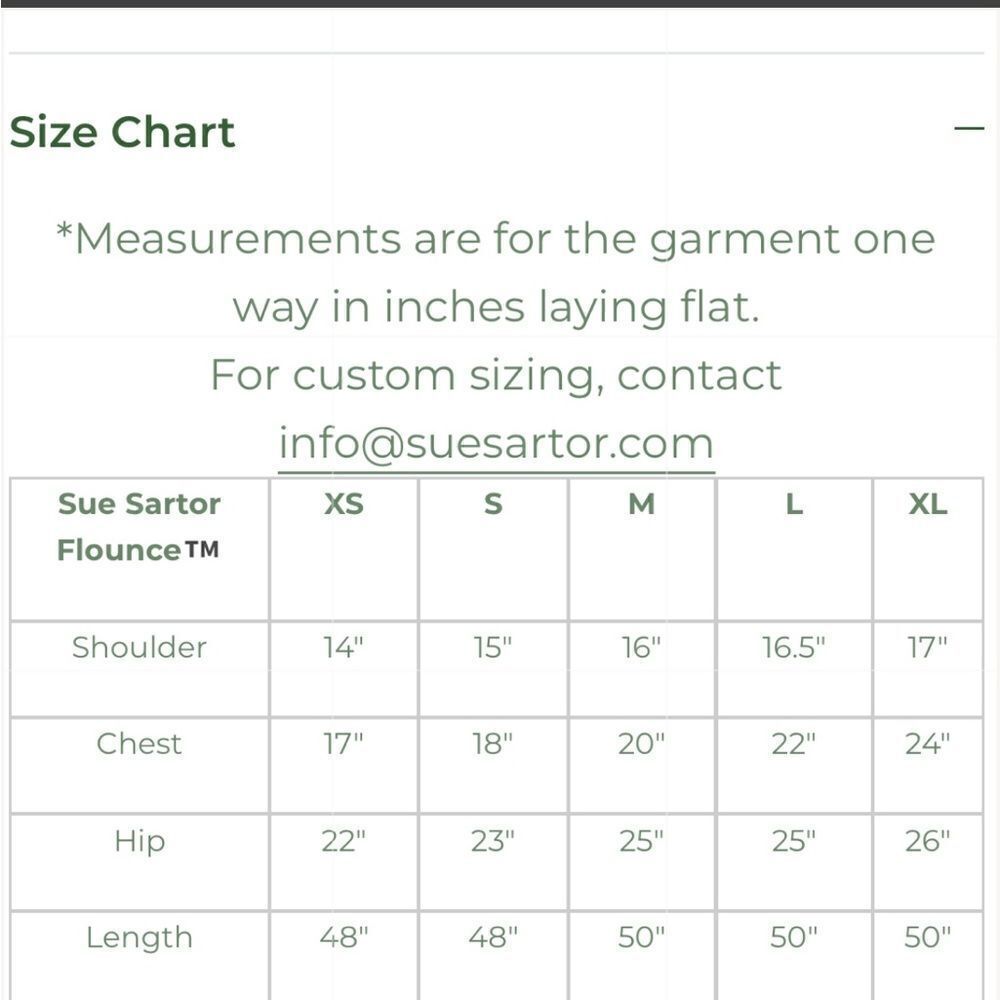 Sue Sartor XL Flounce Shorty - Blue Hydrangea- New - Picture 8 of 11